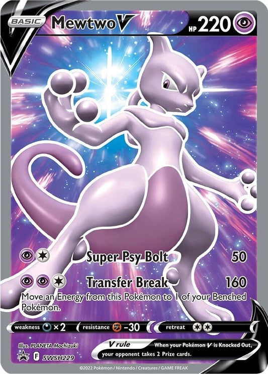 SWSH229 - Mewtwo V Sealed - Pokemon TCG Black Star Promo