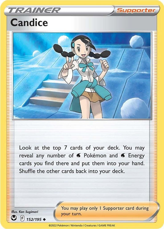 152/195 - Candice Reverse Holo - Silver Tempest - Pokemon TCG