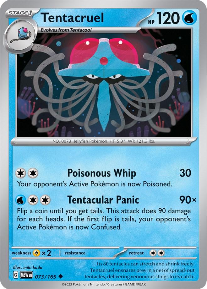073/165 - Tentacruel Reverse Holo - 151 - Pokemon TCG