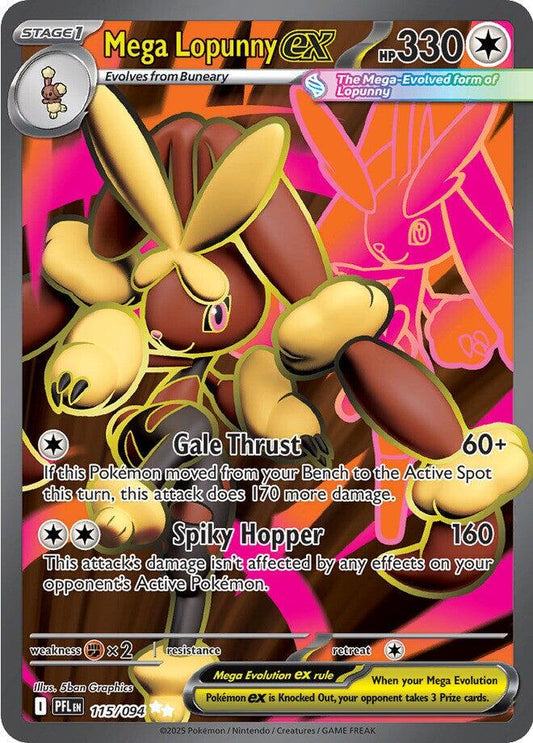 115/094 - Mega Lopunny Ex - Phantasmal Flames - Pokemon TCG