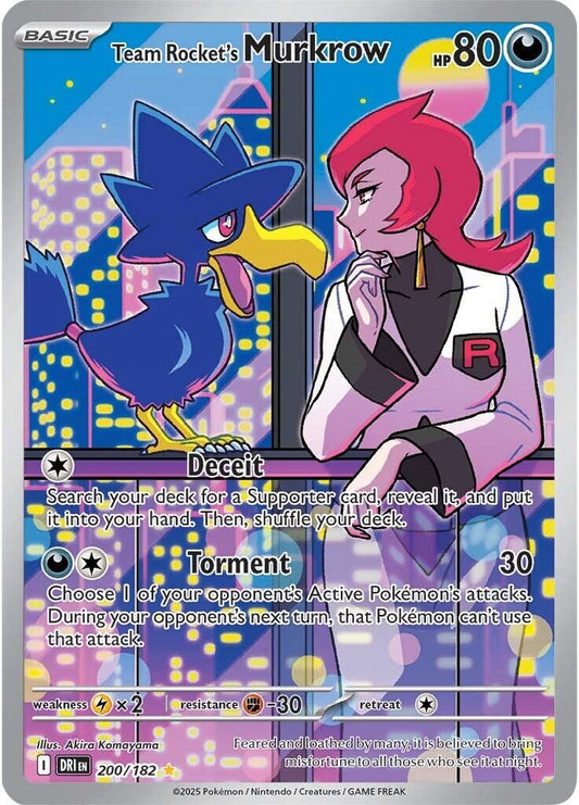 200/182 - Team Rocket's Murkrow - Destined Rivals - Pokemon TCG