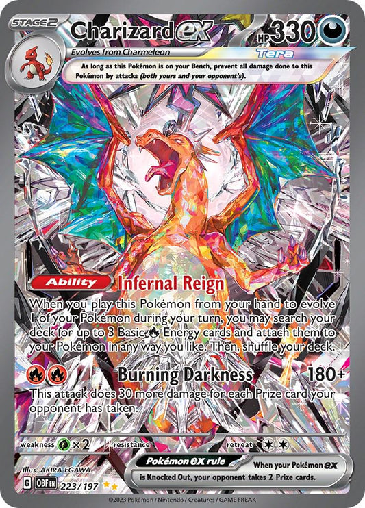 223/197 - Charizard Ex - Obsidian Flames - Pokemon TCG