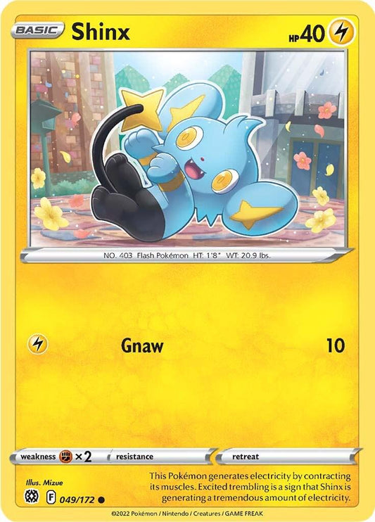 049/172 - Shinx Reverse Holo - Brilliant Stars - Pokemon TCG