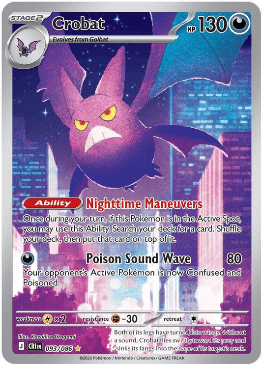093/086 - Crobat - Chaos Rising - Pokemon TCG