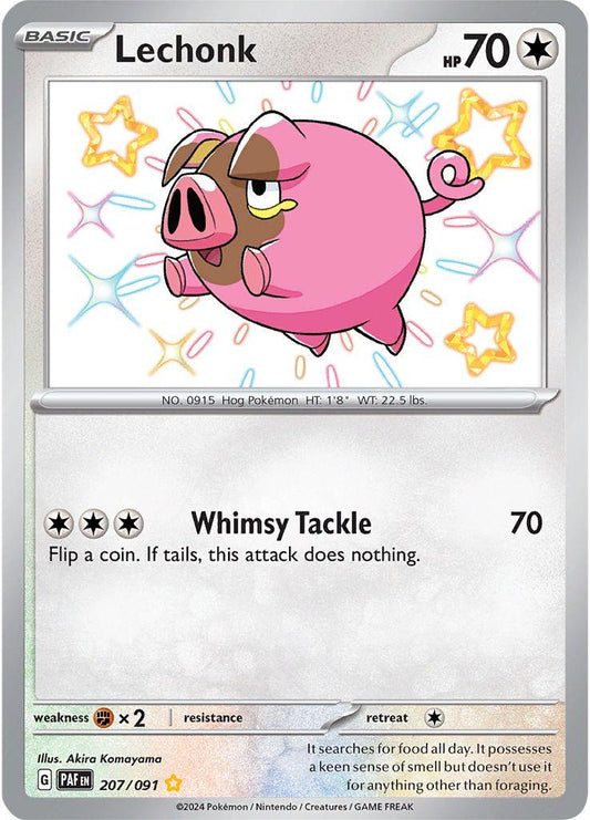 207/091 - Lechonk Baby Shiny - Paldean Fates - Pokemon TCG