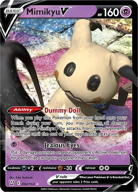 062/163 - Mimikyu V - Battle Styles - Pokemon TCG
