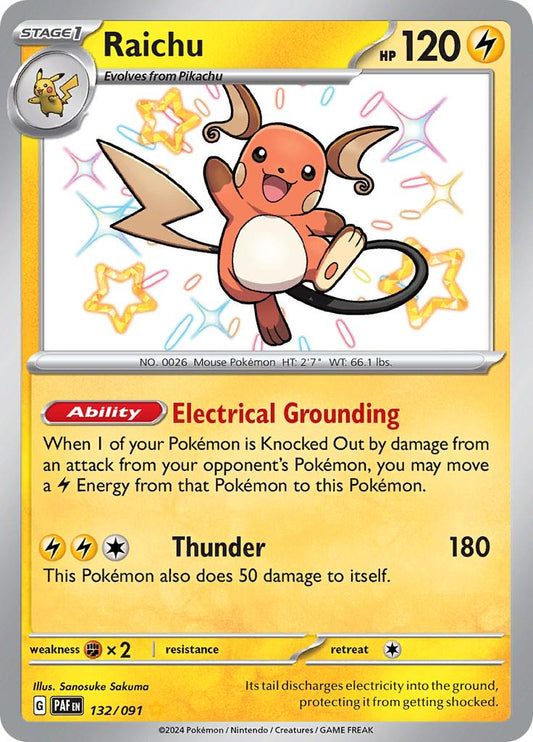 132/091 - Raichu Baby Shiny - Paldean Fates - Pokemon TCG