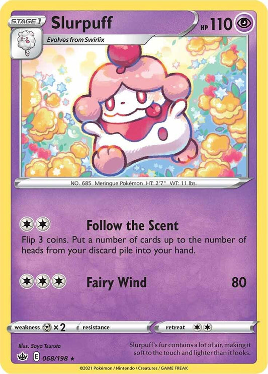 068/198 - Slurpuff Reverse Holo - Chilling Reign - Pokemon TCG