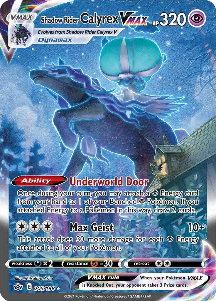 205/198 - PSA 9 Shadow Rider Calyrex Vmax - Chilling Reign - Pokemon TCG
