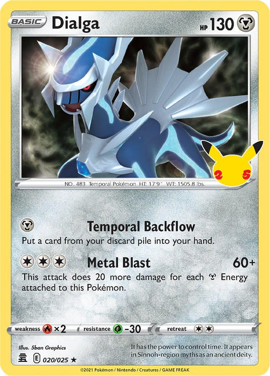 020/025 - Dialga - Celebrations Pokemon TCG 25th Anniversary