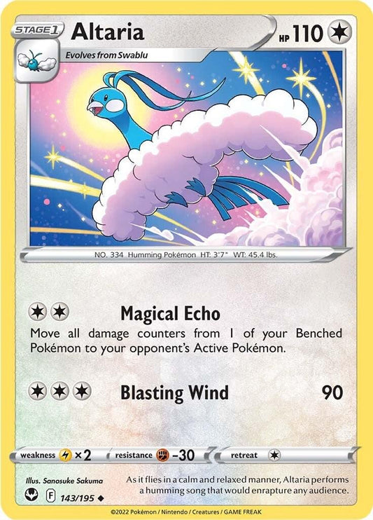 143/195 - Altaria Reverse Holo - Silver Tempest - Pokemon TCG