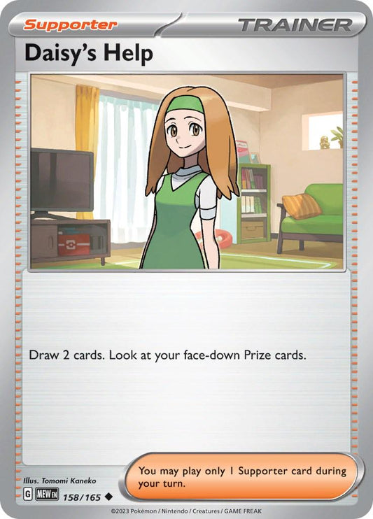158/165 - Daisy's Help Reverse Holo - 151 - Pokemon TCG