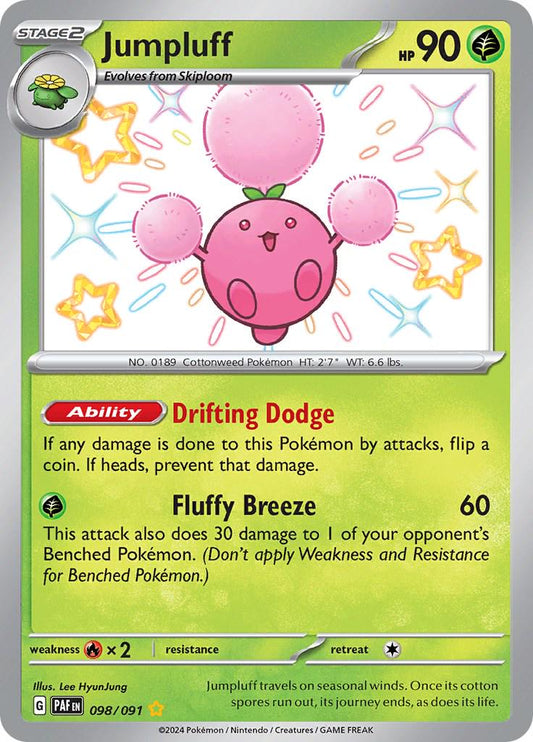 098/091 - Jumpluff Baby Shiny - Paldean Fates - Pokemon TCG