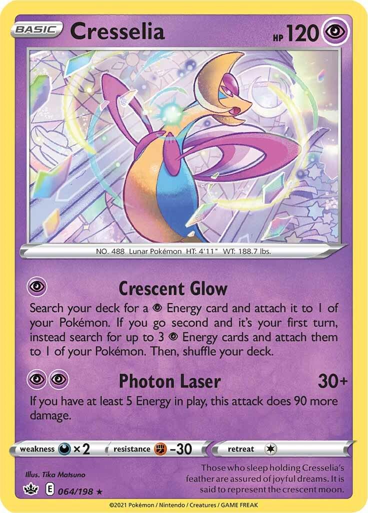 064/198 - Cresselia Reverse Holo - Chilling Reign - Pokemon TCG