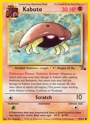 50/62 - Kabuto - Fossil - Pokemon TCG