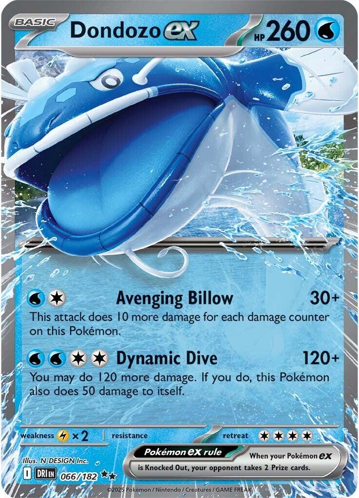 066/182 - Dondozo EX - Destined Rivals - Pokemon TCG