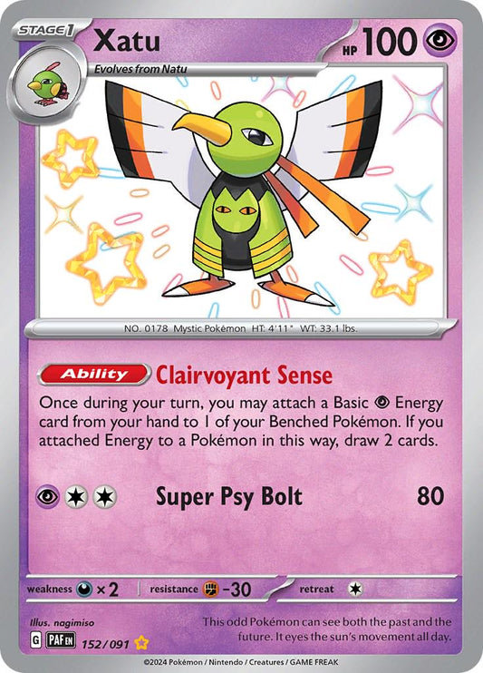 152/091 - Xatu Baby Shiny - Paldean Fates - Pokemon TCG
