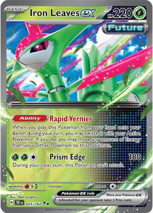 025/162 - Iron Leaves EX - Temporal Forces - Pokemon TCG