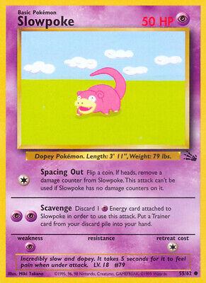 55/62 - Slowpoke - Fossil - Pokemon TCG