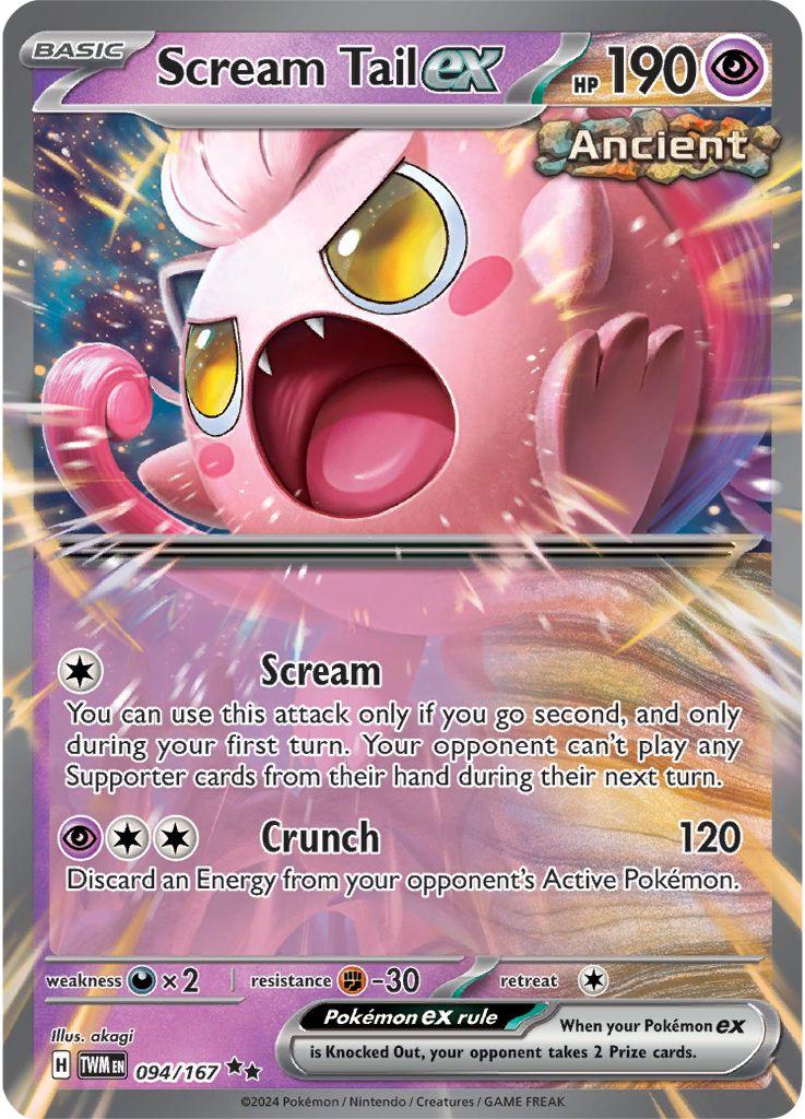 094/167 - Scream Tail EX - Twilight Masquerade - Pokemon TCG