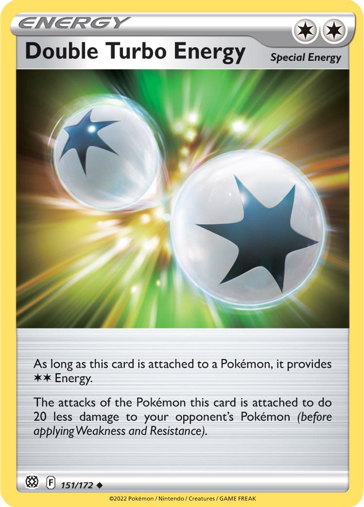 151/172 - Double Turbo Energy Reverse Holo - Brilliant Stars - Pokemon TCG