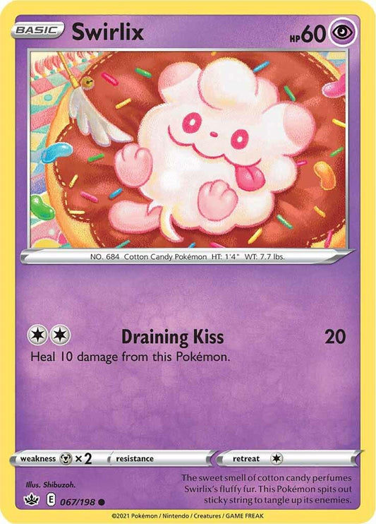 067/198 - Swirlex Reverse Holo - Chilling Reign - Pokemon TCG