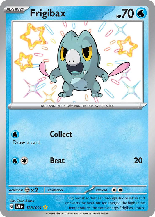 128/091 - Frigibax Baby Shiny - Paldean Fates - Pokemon TCG