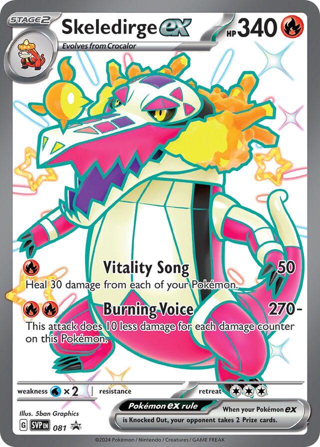 Skeledirge EX 081 Black Star Promo - Scarlet & Violet - Pokemon TCG