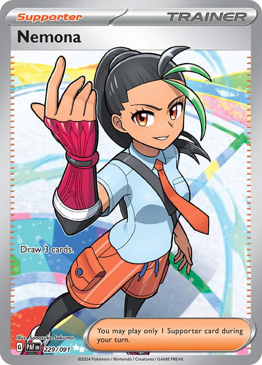 229/091 - Nemona Trainer - Paldean Fates - Pokemon TCG