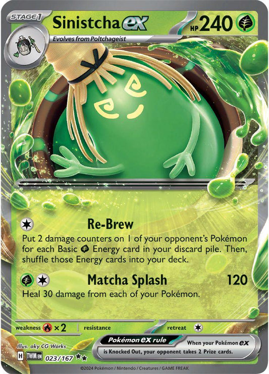 023/167 - Sinistcha EX - Twilight Masquerade - Pokemon TCG