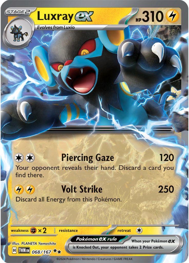068/167 - Luxray EX - Twilight Masquerade - Pokemon TCG