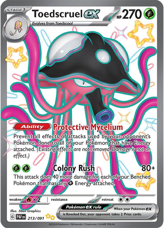 213/091 - Toedscruel Ex - Paldean Fates - Pokemon TCG