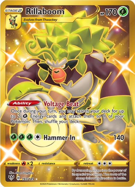 197/189 - Rillaboom - Darkness Ablaze - Pokemon TCG