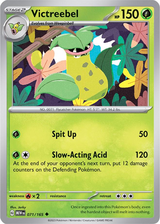 071/165 - Victreebel Reverse Holo - 151 - Pokemon TCG