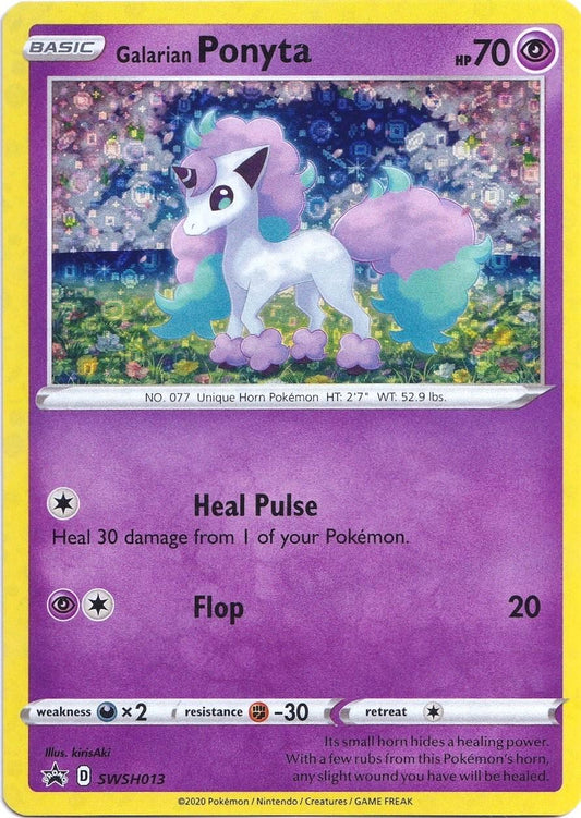 SWSH013 - Galarian Ponyta - Pokemon TCG Black Star Promo