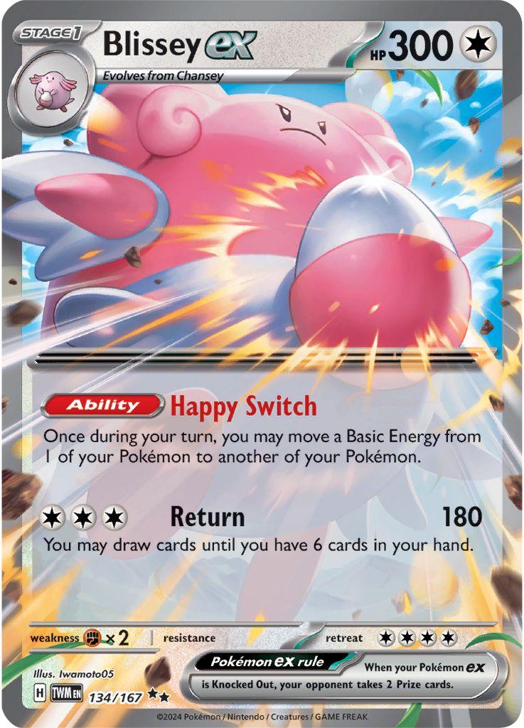 134/167 - Blissey EX - Twilight Masquerade - Pokemon TCG