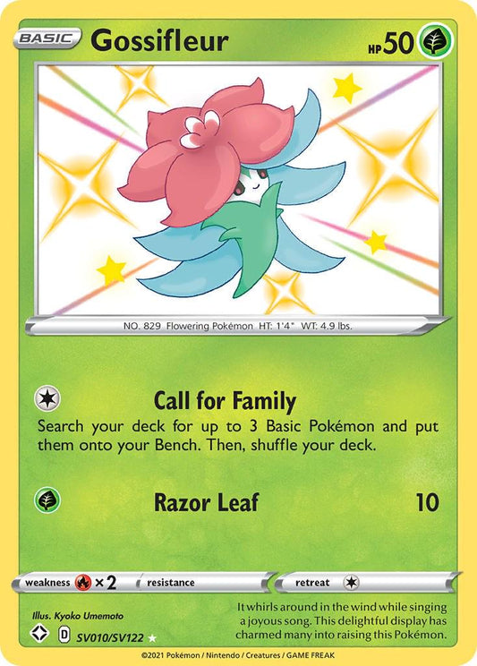 SV010/SV122 - Gossifleur - Shining Fates - Pokemon TCG Baby Shiny