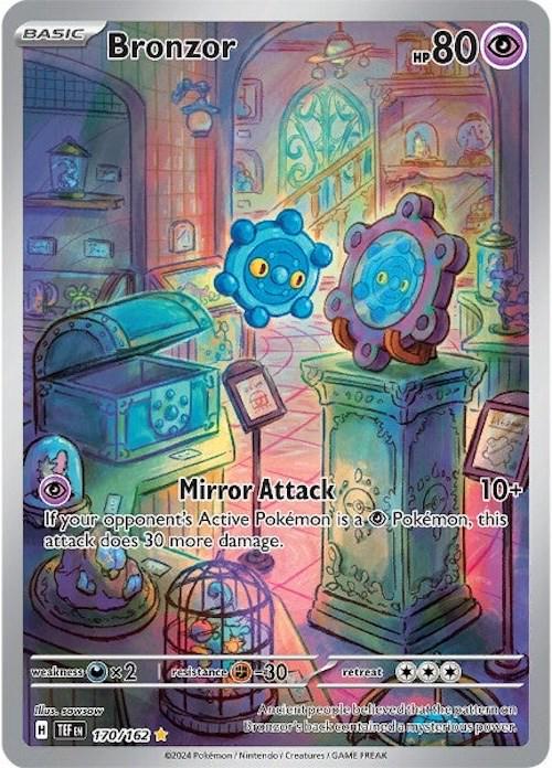 170/162 - Bronzor Illustration Rare - Temporal Forces - Pokemon TCG