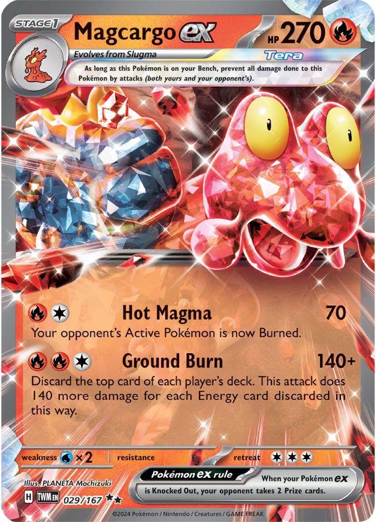 029/167 - Magcargo EX - Twilight Masquerade - Pokemon TCG