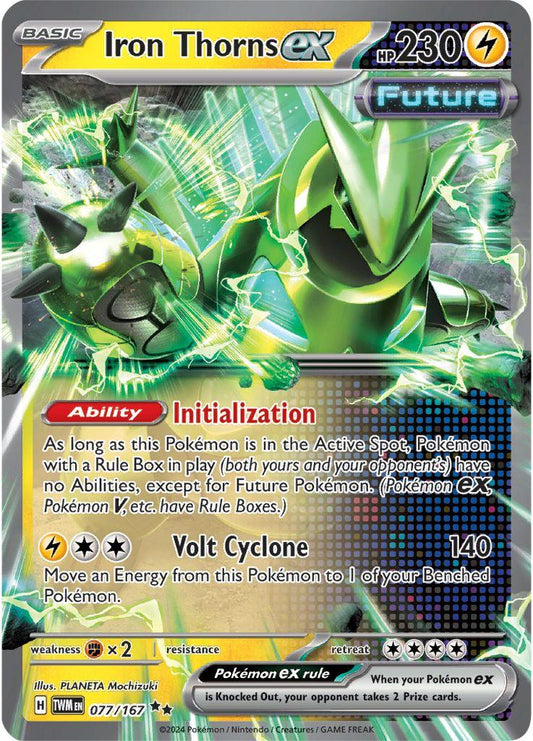 077/167 - Iron Thorns EX - Twilight Masquerade - Pokemon TCG