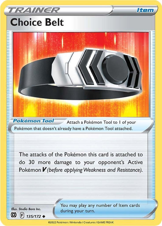 135/172 - Choice Belt Reverse Holo - Brilliant Stars - Pokemon TCG