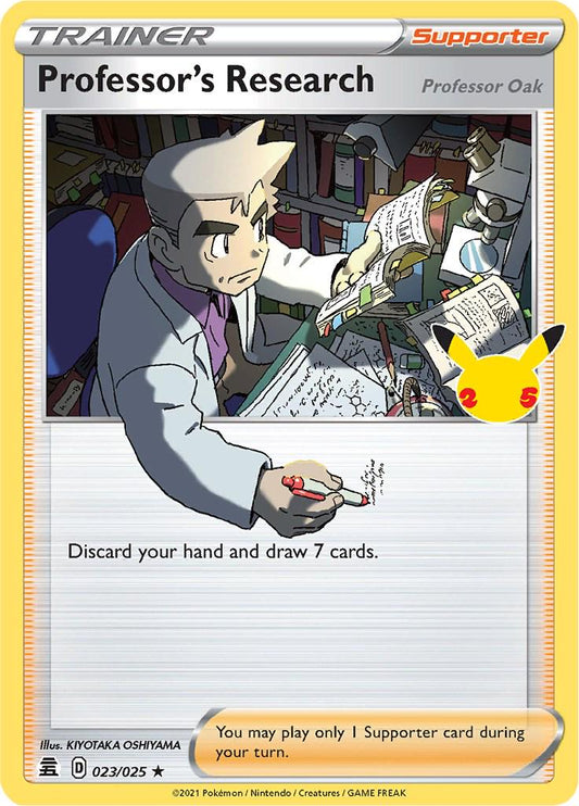 023/025 - Professor's Research - Celebrations Pokemon TCG 25th Anniversary