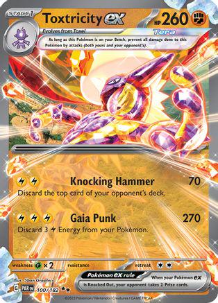 100/182 - Toxtricity EX - Paradox Rift - Pokemon TCG