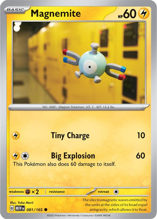 081/165 - Magnemite Reverse Holo - 151 - Pokemon TCG