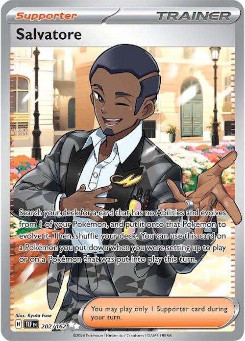 202/162 - Salvatore Trainer - Temporal Forces - Pokemon TCG