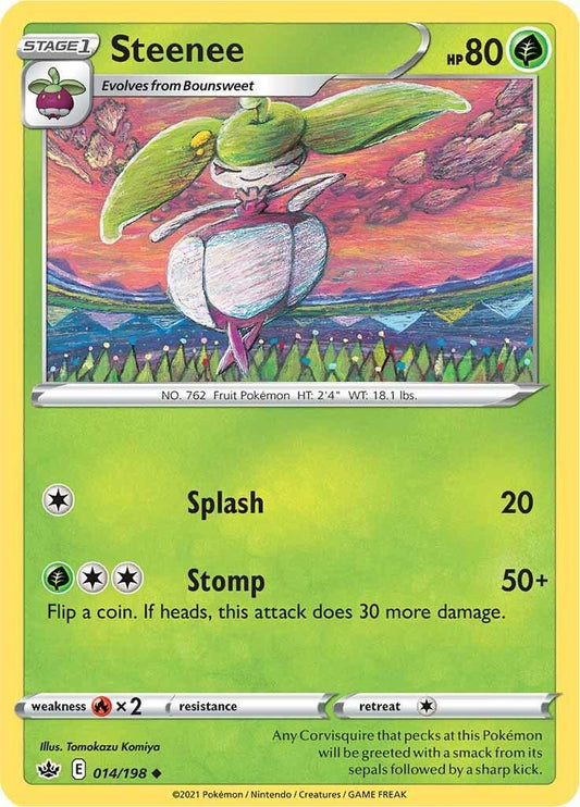 014/198 - Steenee Reverse Holo - Chilling Reign - Pokemon TCG