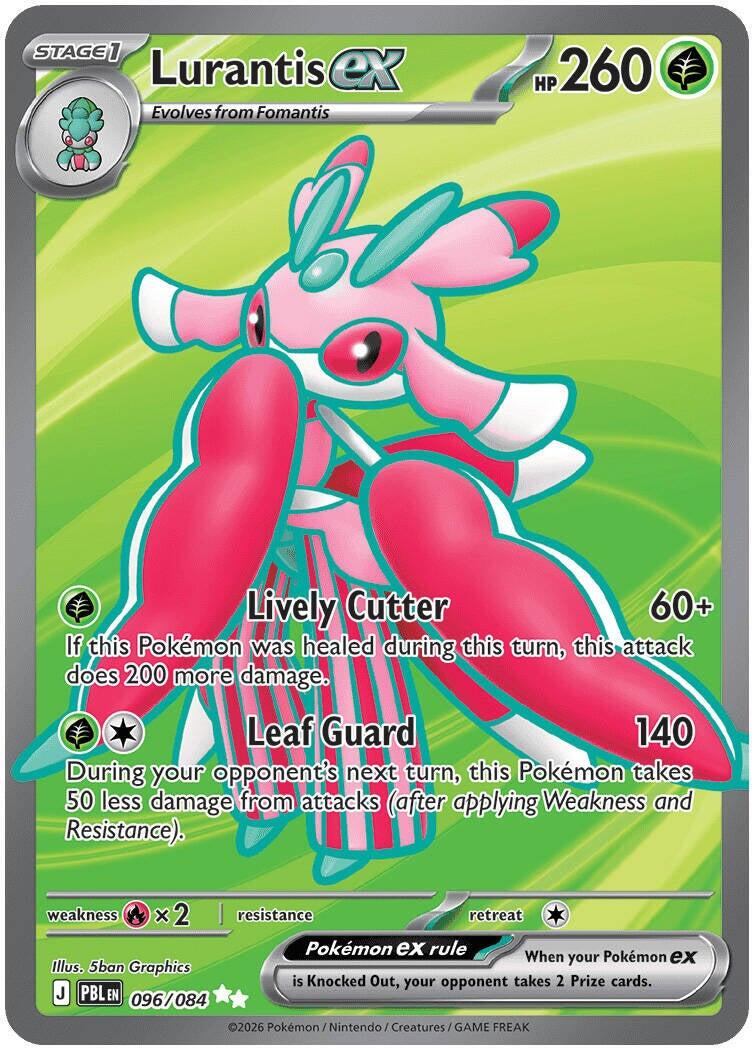 096/084 - Lurantis Ex - Pitch Black - Pokemon TCG