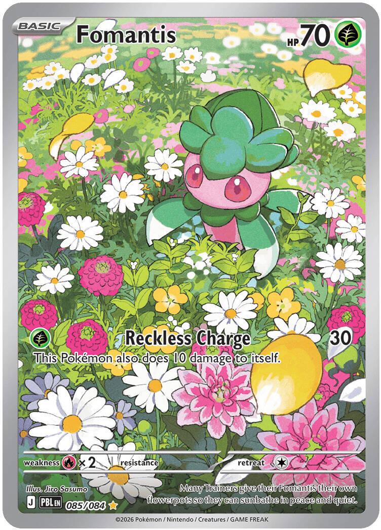 085/084 - Fomantis - Pitch Black - Pokemon TCG