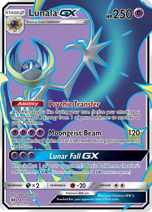 141/149 - Lunala GX - Sun & Moon - Pokemon TCG