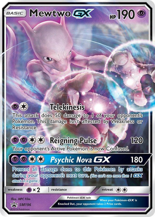 SM196 Promo - Mewtwo GX - Sun & Moon - Pokemon TCG